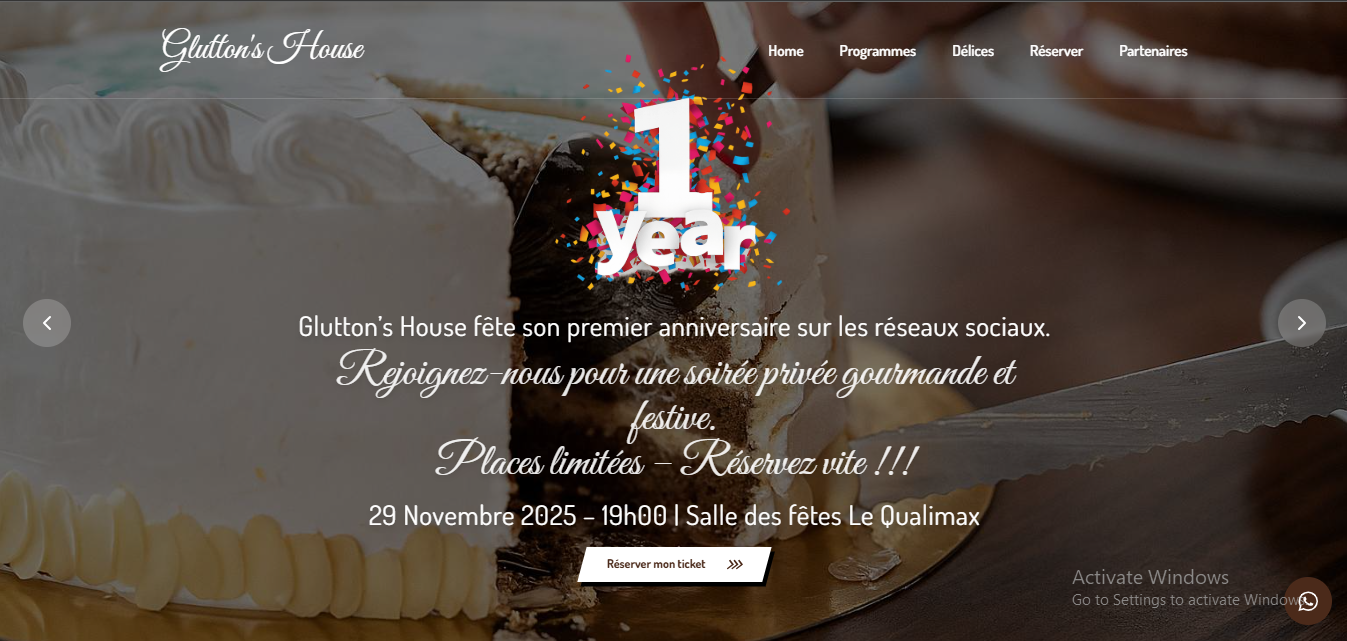 Glutton's House : Présentation d'Événement & Tickets